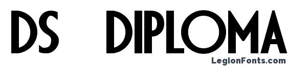 шрифт DS Diploma Bold, бесплатный шрифт DS Diploma Bold, предварительный просмотр шрифта DS Diploma Bold