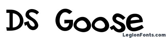 DS Goose font, free DS Goose font, preview DS Goose font