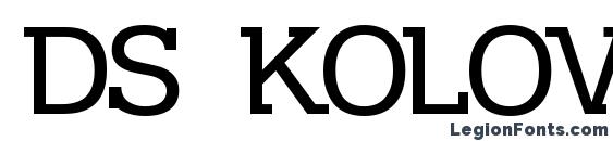 DS Kolovrat font, free DS Kolovrat font, preview DS Kolovrat font