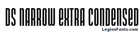DS Narrow Extra condensed Medium font, free DS Narrow Extra condensed Medium font, preview DS Narrow Extra condensed Medium font