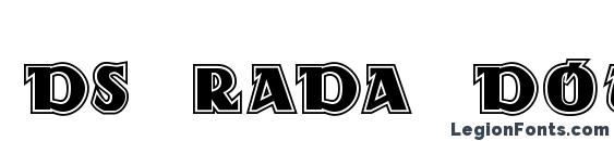 DS Rada Double font, free DS Rada Double font, preview DS Rada Double font