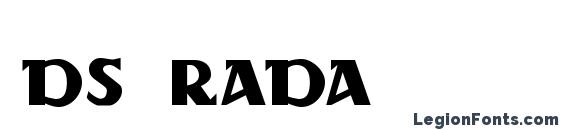 DS Rada font, free DS Rada font, preview DS Rada font