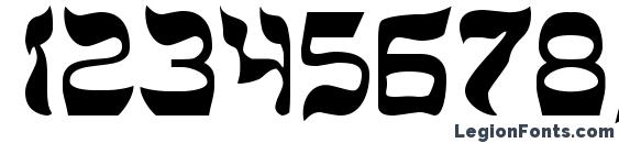 DS Sholom Medium Font, Number Fonts