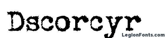 Dscorcyr font, free Dscorcyr font, preview Dscorcyr font