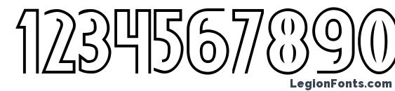 Dsdiplomaoutlinec Font, Number Fonts