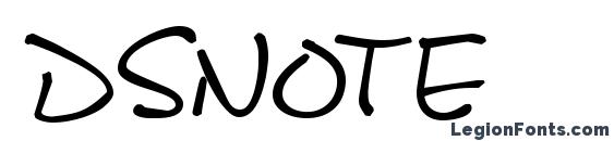 шрифт Dsnote, бесплатный шрифт Dsnote, предварительный просмотр шрифта Dsnote