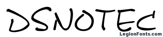Dsnotec font, free Dsnotec font, preview Dsnotec font