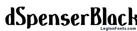 шрифт dSpenserBlack, бесплатный шрифт dSpenserBlack, предварительный просмотр шрифта dSpenserBlack