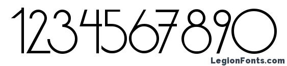 Dsstnd Font, Number Fonts