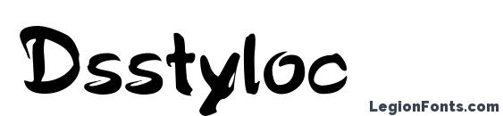 Dsstyloc font, free Dsstyloc font, preview Dsstyloc font