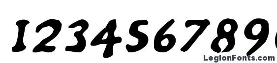 Du bellay italic Font, Number Fonts