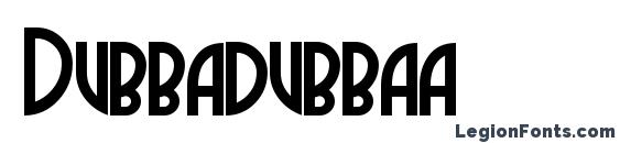 Dubbadubbaa font, free Dubbadubbaa font, preview Dubbadubbaa font