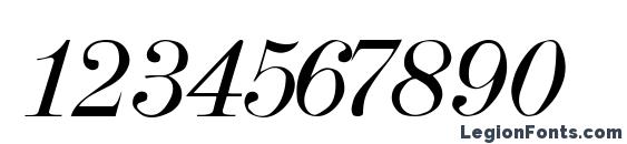 Dubiel Italic Font, Number Fonts