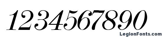 DubielItalic Font, Number Fonts