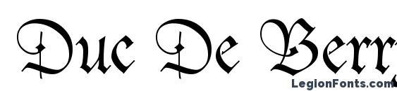 Duc De Berry LT Dfr font, free Duc De Berry LT Dfr font, preview Duc De Berry LT Dfr font