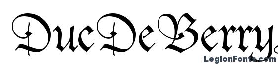 DucDeBerryLTStd font, free DucDeBerryLTStd font, preview DucDeBerryLTStd font