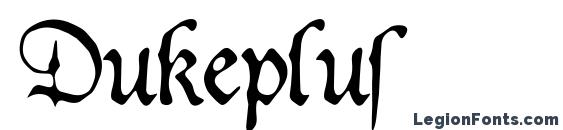 шрифт Dukeplus, бесплатный шрифт Dukeplus, предварительный просмотр шрифта Dukeplus