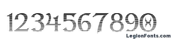 Dumbledor 1 Cut Up Font, Number Fonts