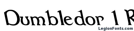 Шрифт Dumbledor 1 Rev Italic