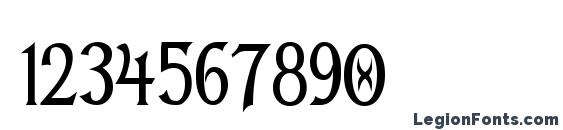 Dumbledor 1 Thin Font, Number Fonts