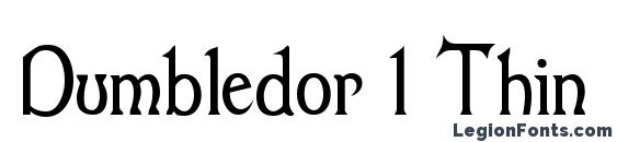 Dumbledor 1 Thin font, free Dumbledor 1 Thin font, preview Dumbledor 1 Thin font