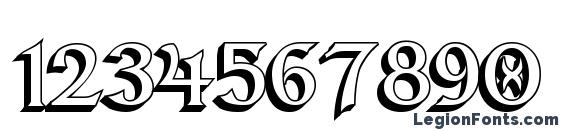 Dumbledor 2 3D Font, Number Fonts