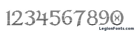 Dumbledor 2 cut down Font, Number Fonts