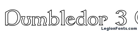 Dumbledor 3 Outline font, free Dumbledor 3 Outline font, preview Dumbledor 3 Outline font