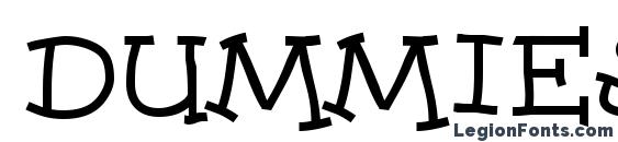 шрифт Dummies, бесплатный шрифт Dummies, предварительный просмотр шрифта Dummies
