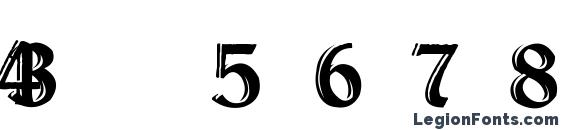 Dundalk HandDrawn Font, Number Fonts
