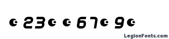 Dunebug alternates 45mph Font, Number Fonts