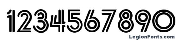 Duo Line Regular Font, Number Fonts