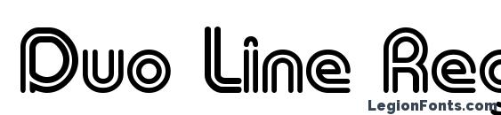 шрифт Duo Line Regular, бесплатный шрифт Duo Line Regular, предварительный просмотр шрифта Duo Line Regular