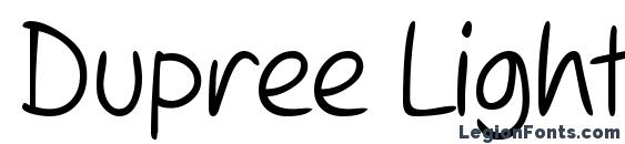 Dupree Light font, free Dupree Light font, preview Dupree Light font