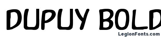 Dupuy Bold font, free Dupuy Bold font, preview Dupuy Bold font