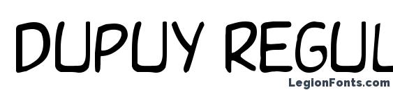 Dupuy Regular font, free Dupuy Regular font, preview Dupuy Regular font