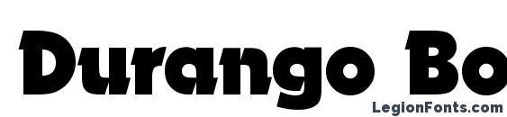 Шрифт Durango Bold
