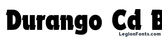 Durango Cd Bold font, free Durango Cd Bold font, preview Durango Cd Bold font