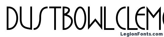 шрифт DustbowlClementine, бесплатный шрифт DustbowlClementine, предварительный просмотр шрифта DustbowlClementine