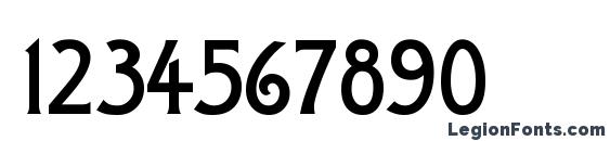 DustineSolid Regular Font, Number Fonts