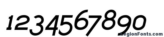 Dustismo Bold Italic Font, Number Fonts
