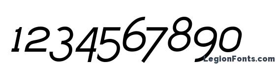 Dustismo Italic Font, Number Fonts