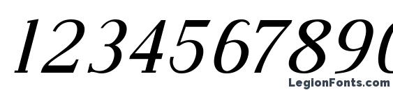 Dustismo Roman Italic Font, Number Fonts