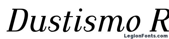 шрифт Dustismo Roman Italic, бесплатный шрифт Dustismo Roman Italic, предварительный просмотр шрифта Dustismo Roman Italic