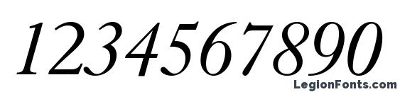 Dutch 766 Italic BT Font, Number Fonts