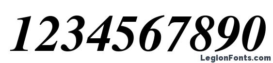 Dutch 801 Bold Italic SWA Font, Number Fonts