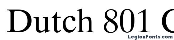 Dutch 801 Cyrillic BT Font