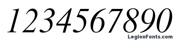 Dutch 801 Italic Headline BT Font, Number Fonts