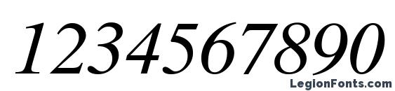 Dutch 801 Italic SWA Font, Number Fonts