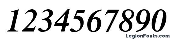 Dutch 801 Semi Bold Italic BT Font, Number Fonts